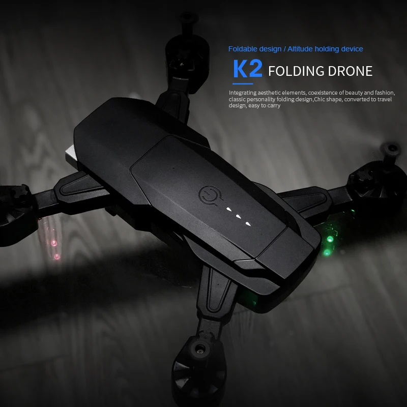 Складной Радиоуправляемый Дрон Квадрокоптер с HD 4K камерой GPS WIFI удержание