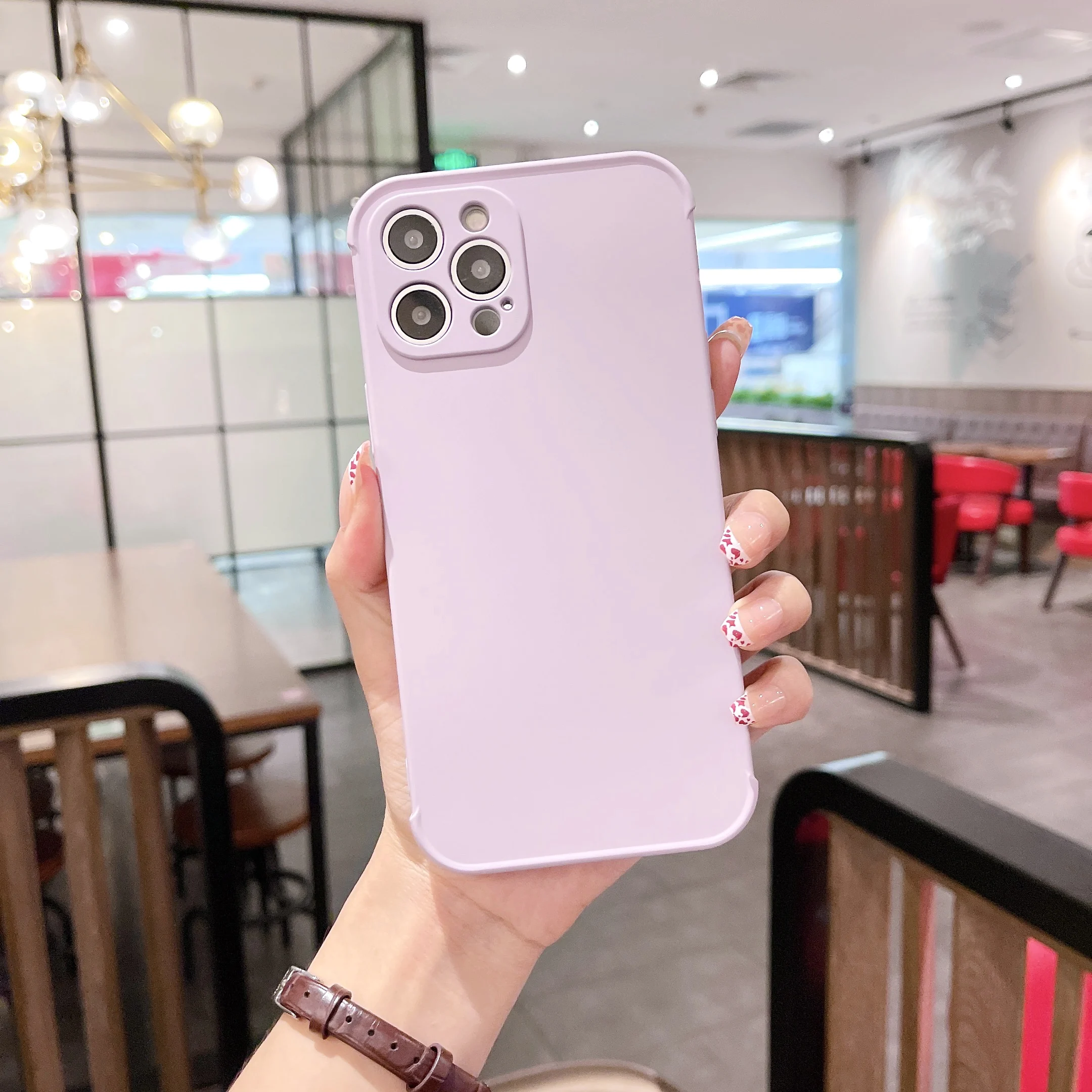 

Ultra-thin Cute Square Liquid Silicone Phone Case For iPhone 13 12 11 Pro XS Max SE XR X 8 7 Plus Luxury Lens Protection Funda