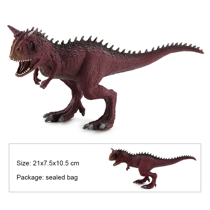 

Big Jurassic Dinosaur Simulation Carnotaurus Toy Model Soft PVC Plastic Hand Painted Animal Collection Toys For Children Gifts