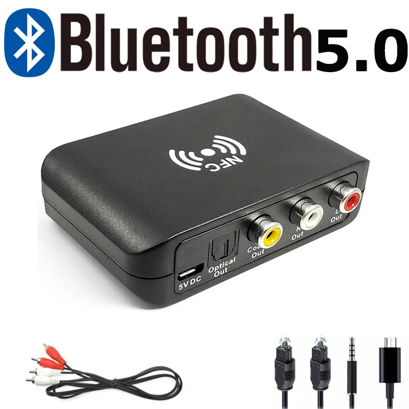 

Беспроводной переходник JINSERTA 3,5 мм RCA APTX A2DP AVRCP, Bluetooth 5,0, приемник, цифровые аналоговые волоконные коаксиальные адаптеры