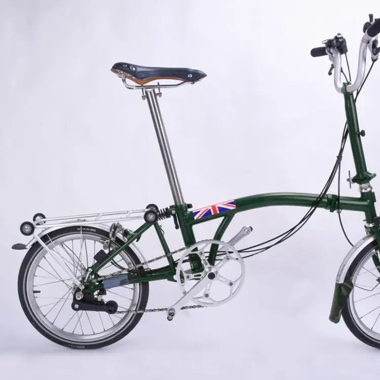 Задние велосипедные стойки Brompton, складные велосипедные грузовые стойки, легко Нажимаемые колеса, раздвижные велосипедные стойки, черный/серебристый/зеленый