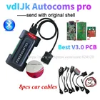 Новейшая печатная плата VD TCS CDP Best V3.0 2017.R3 генератор ключей на cd новый VCI с bluetooth usb для delphis автомобилягрузовика obd2 для VD DS150E CDP