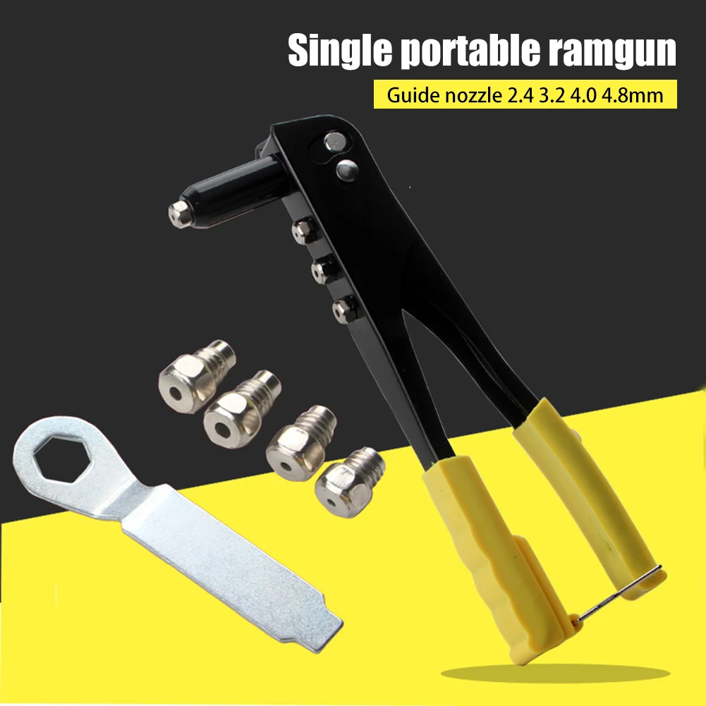

Manual Hand Rivet Nut Gun Set with 2.4mm 3.2mm 4.0mm 4.8mm Hand Tools Rivet Nails for all-steel Sturdy Structure Instrument