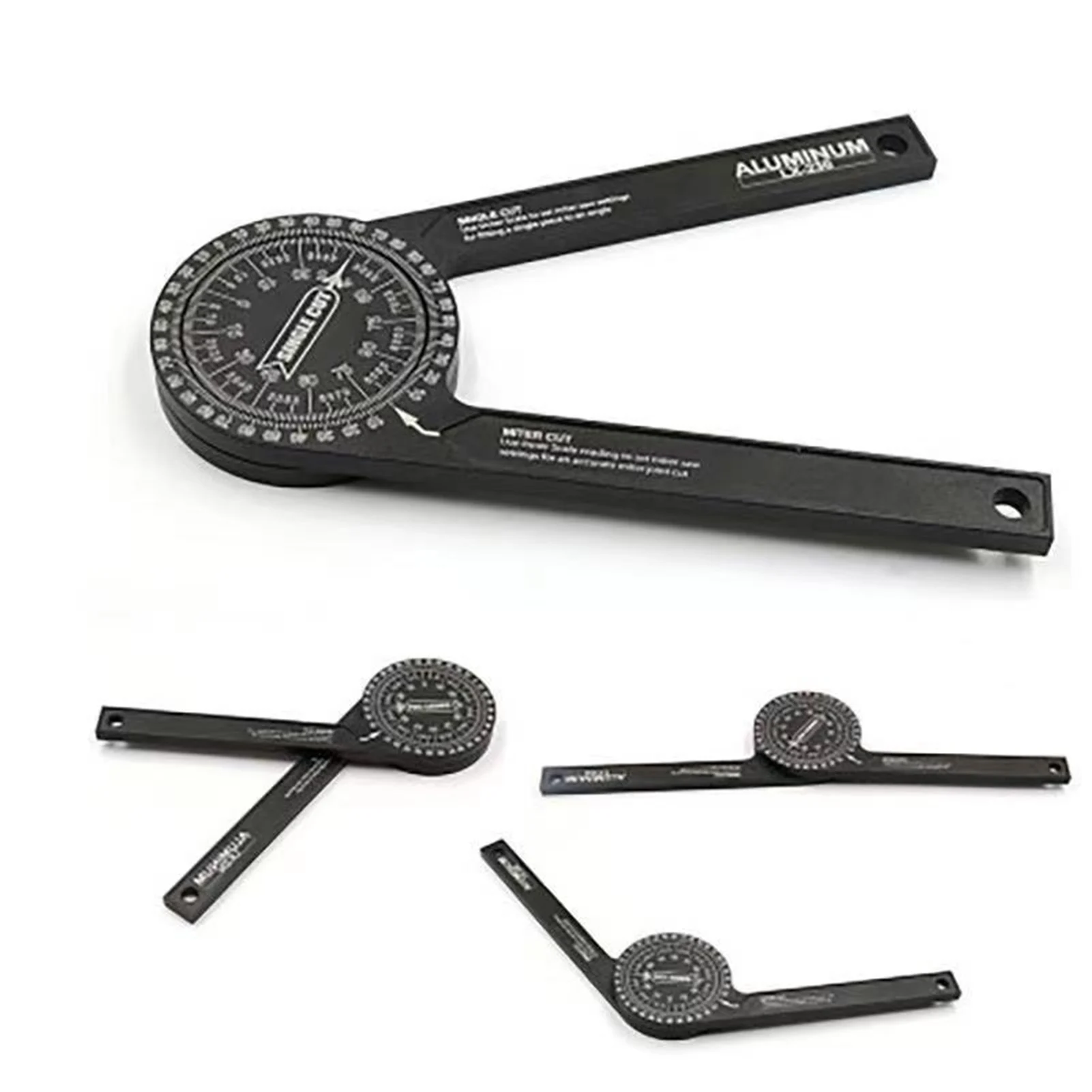 Алюминиевый транспортир для торцов 360 горизонтальный угломер с точными весами