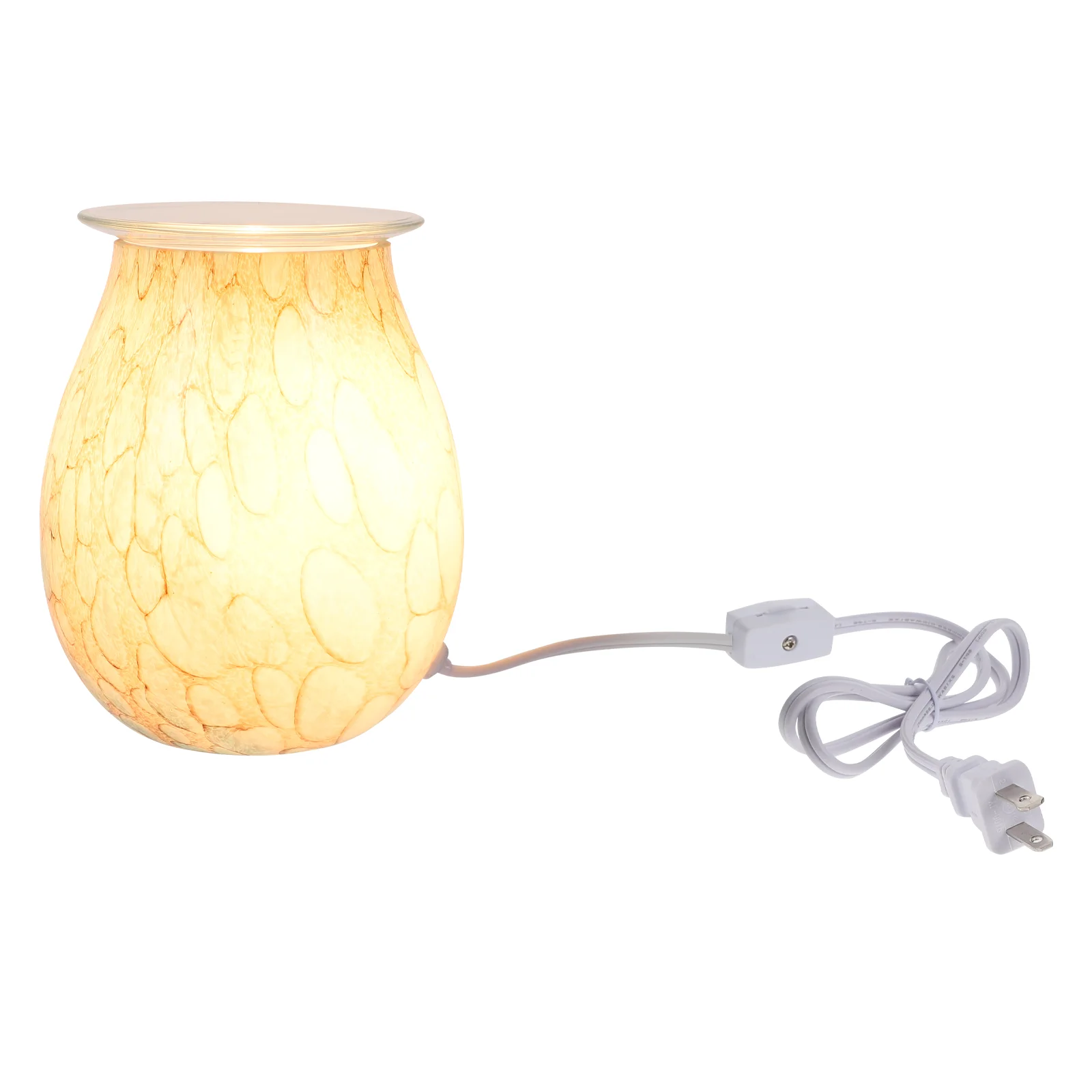 

1 шт., стеклянсветильник воск для плавления, креативный ночсветильник, шикарный аромадиффузор небесно-голубого цвета