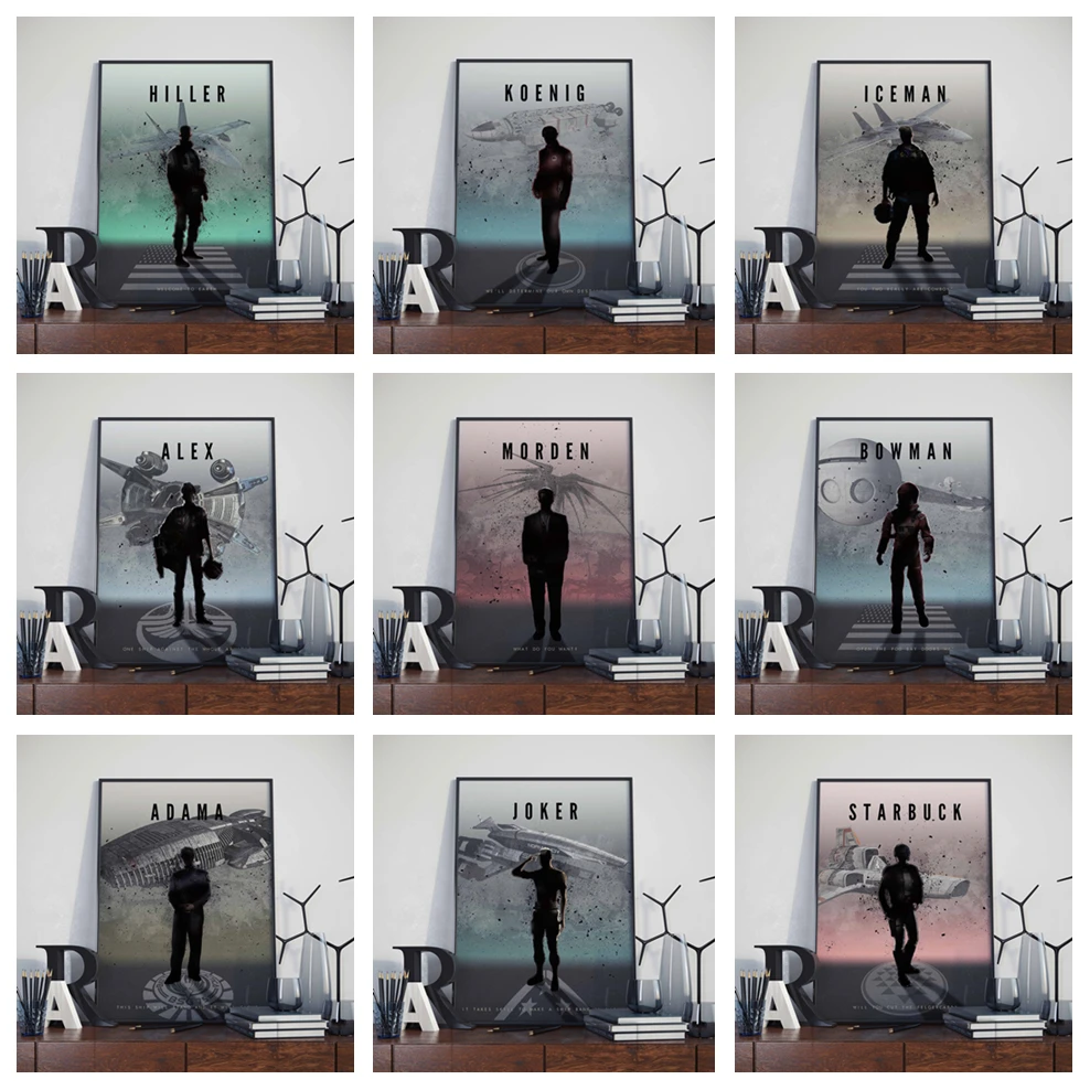 Классический кинопостер Captain And Pilot Legends качественная Картина на холсте для