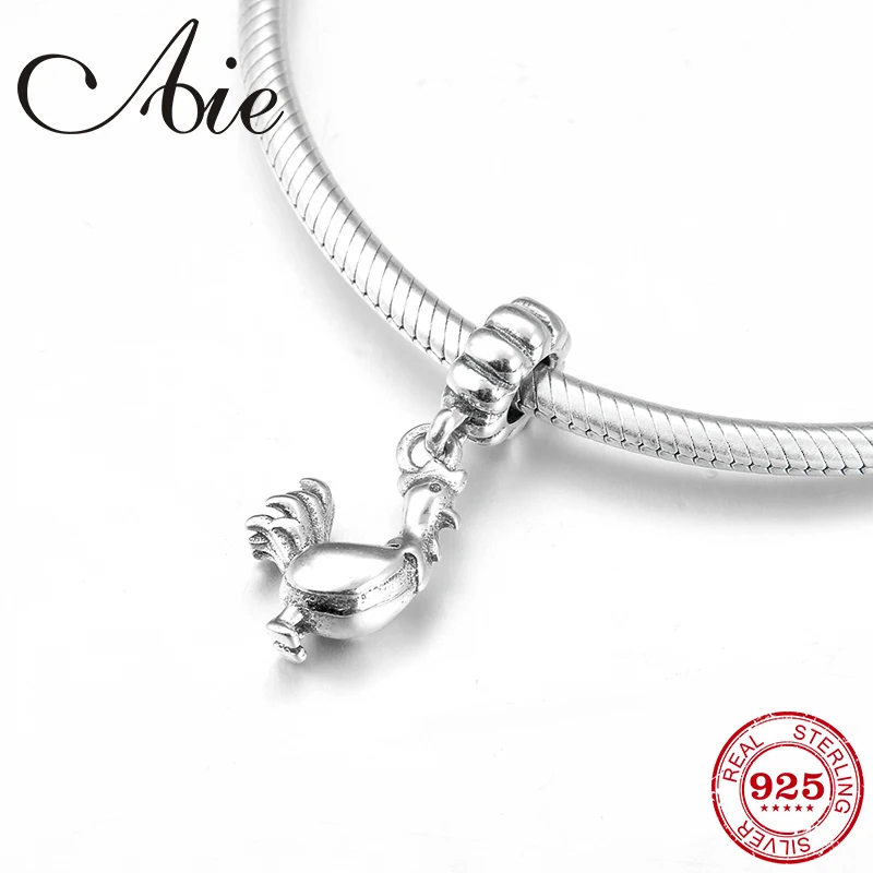 Подвеска из серебра 925 пробы с курицей китайского зодиака | Украшения и