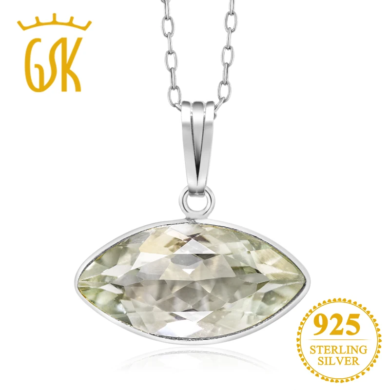 Ожерелье с подвеской GemStoneKing дизайнерское ожерелье из серебра 925 пробы