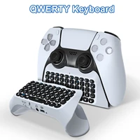wireless bluetooth keyboard for ps5 controller built in speaker for playstation 5 gamepad external key panel game accessories