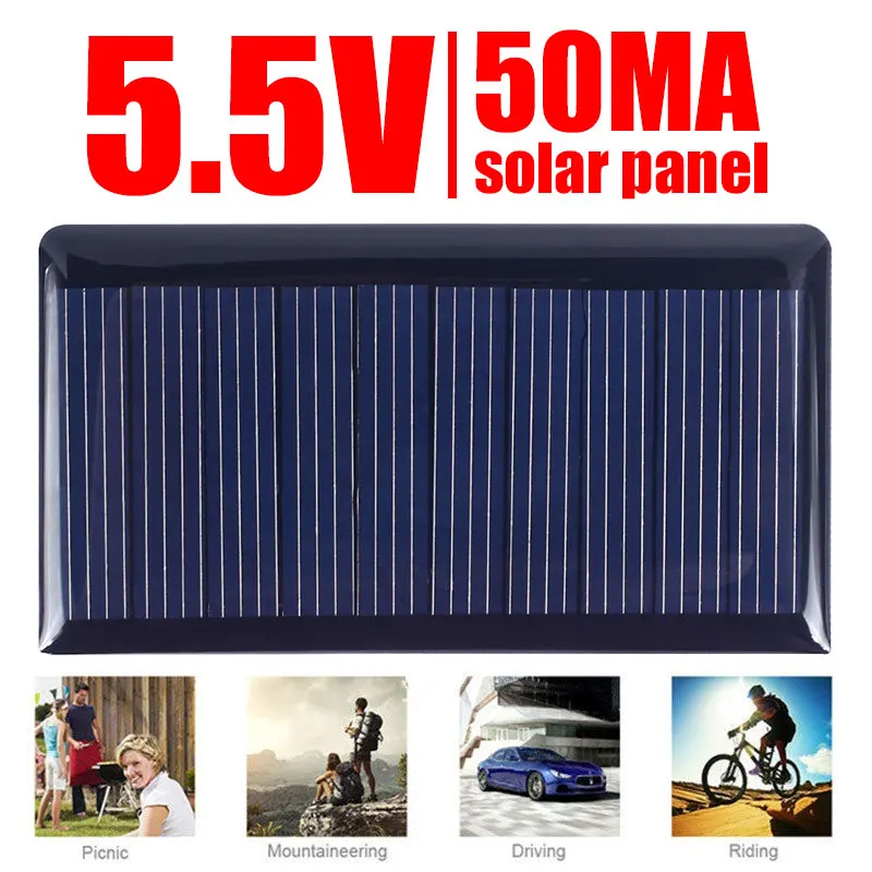5 в мини-солнечная панель система полярного зарядного устройства DIY для батареи
