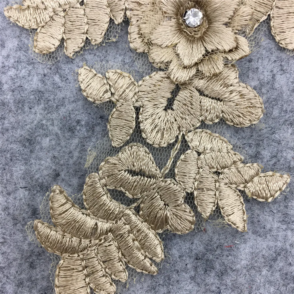 Tulle mesh Fabric Embroidery Lace Collar applications for clothes Neckline Sewing Supply Craft DIY Bridal Wedding dress Accessor | Дом и сад