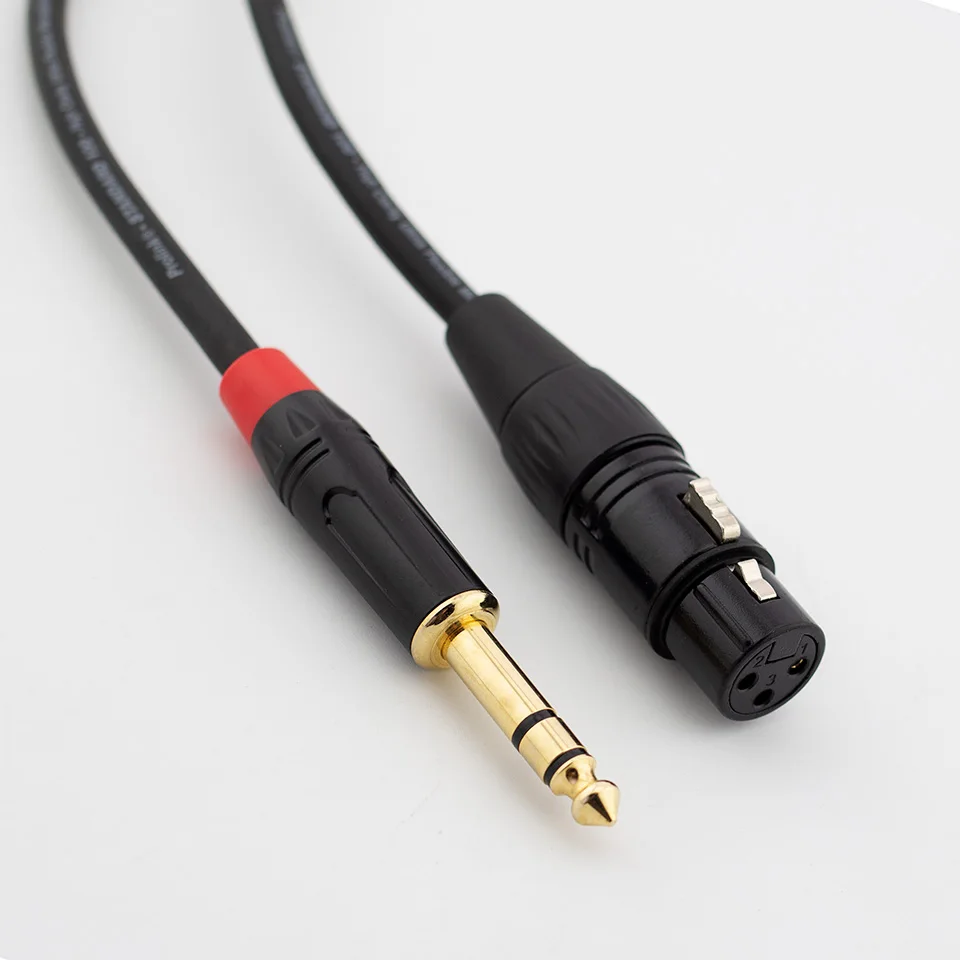 

Кабель для микрофона XLR-гнездо, кабель Aux TRS 6,35 мм/6,5 мм, штекер-гнездо XLR, шнур для микрофона для гитарного микшера, стереоусилителя