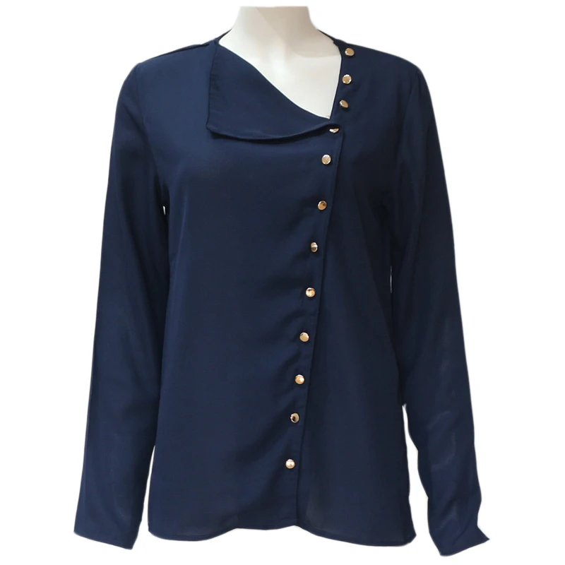 Женская блузка 2020 модная белая с длинным рукавом и топом однотонная офисная