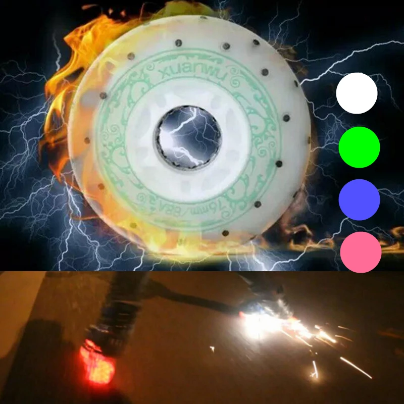 88A светодиодсветодиодный вспышка firestone spark колесо для катания на коньках 52 104 208