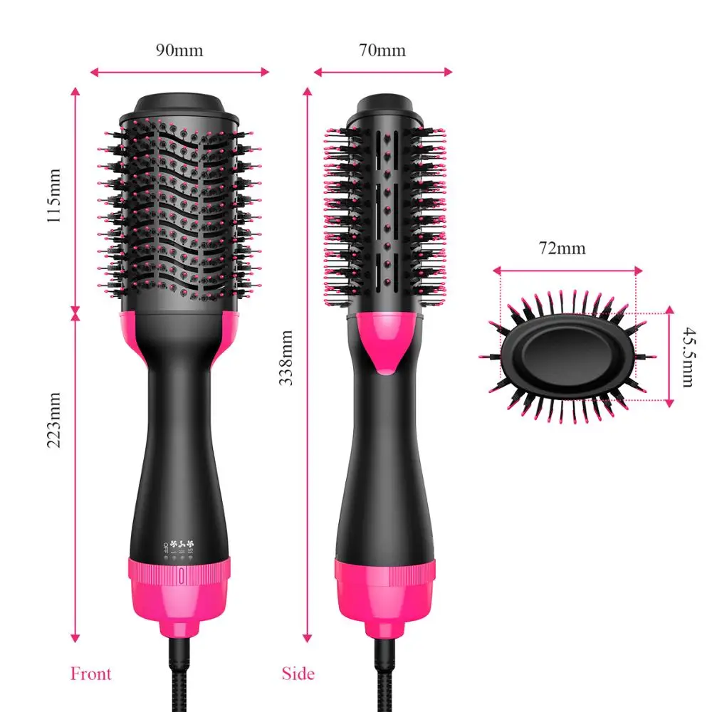 

One Step Hair Dryer 1000W Hot Air Brush Curler Hair Styling Tools Electric Ion Blow Roller Hair Straightener Comb Curling Styler