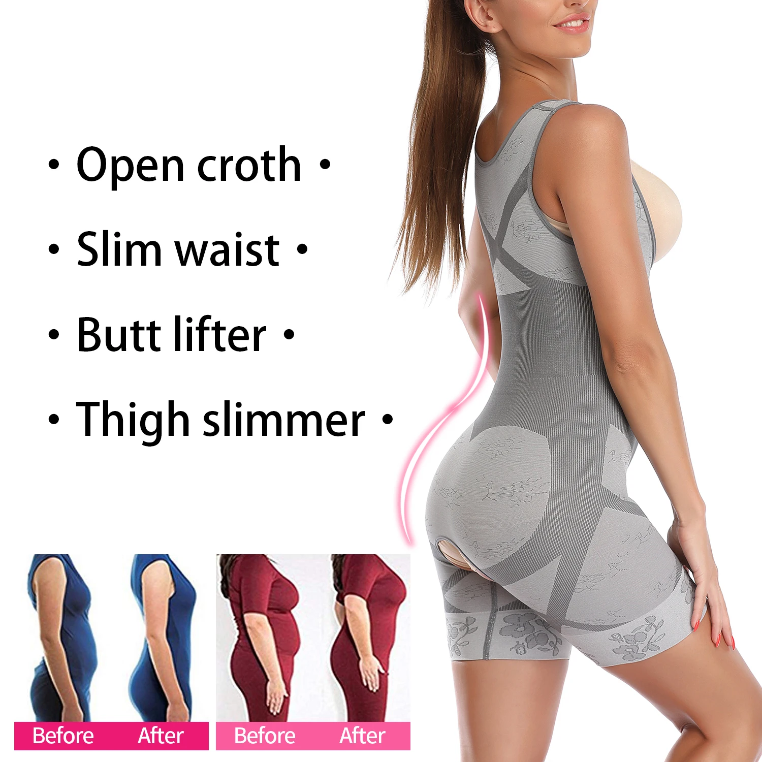 Full Magic Body Shaper Waist Trainer Tummy Control Thigh Slimmer Women Shapewear Reduce Fajas Corset Slimming Underwear Bodysuit
