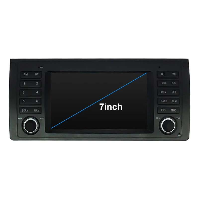 7 &quotAndroid 10 автомобильный радиоприемник с навигацией GPS player для bmw E39 X5 M5 E53 Canbus bluetooth