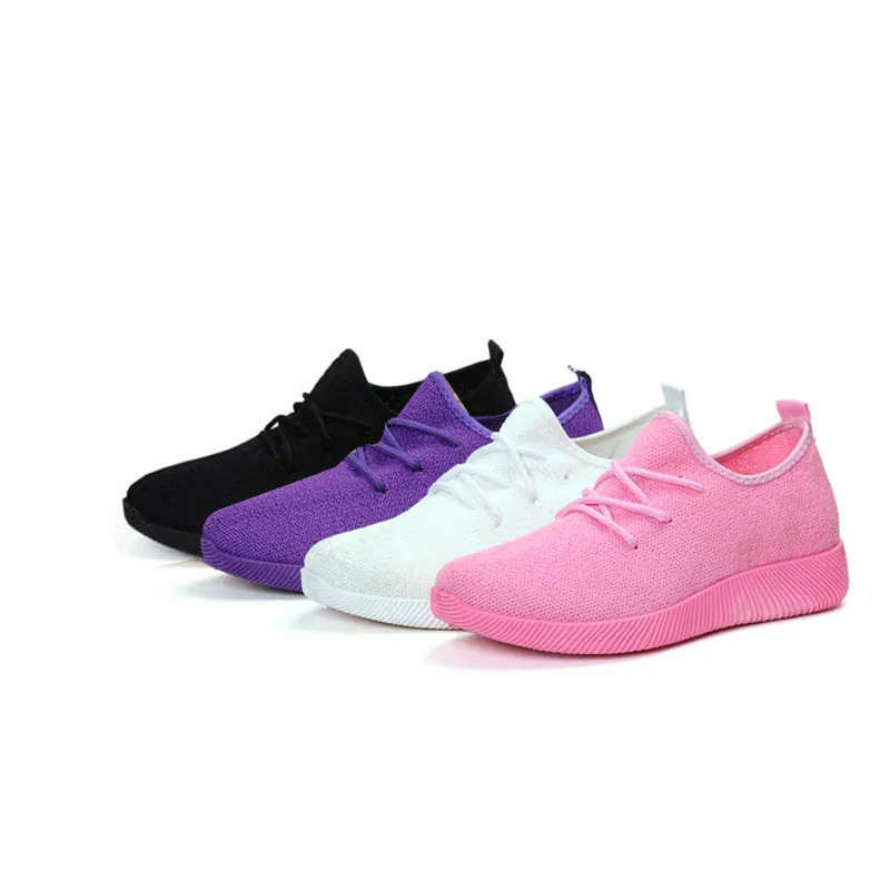 Женские удобные спортивные кроссовки дышащая сетчатая ткань для лета женская