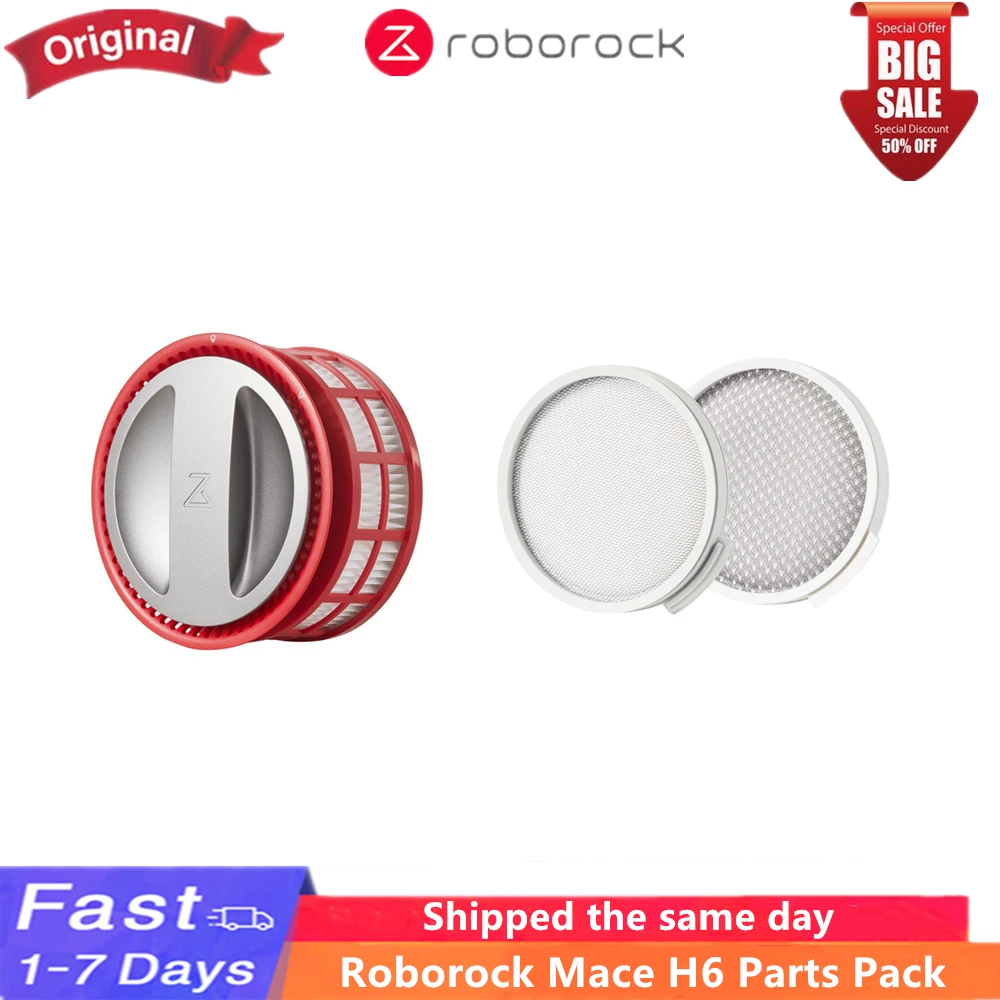 

HEPA filter roller brush soft brush, suitable for Roborock Mace H6 handheld vacuum cleaner accessories parts kit 100% original
