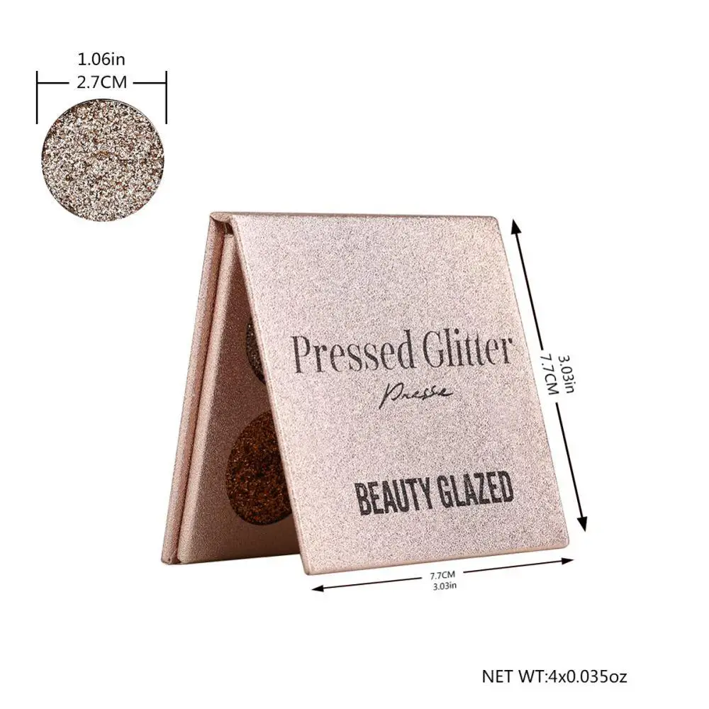 Beauty Glazed 4 цвета блестящие матовые тени для век палитра макияж блестящий пигмент