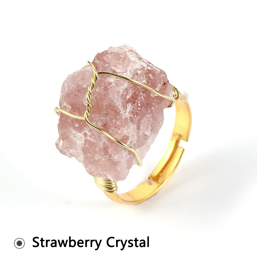 Кольцо с натуральным драгоценным камнем для мужчин и женщин неправильной формы