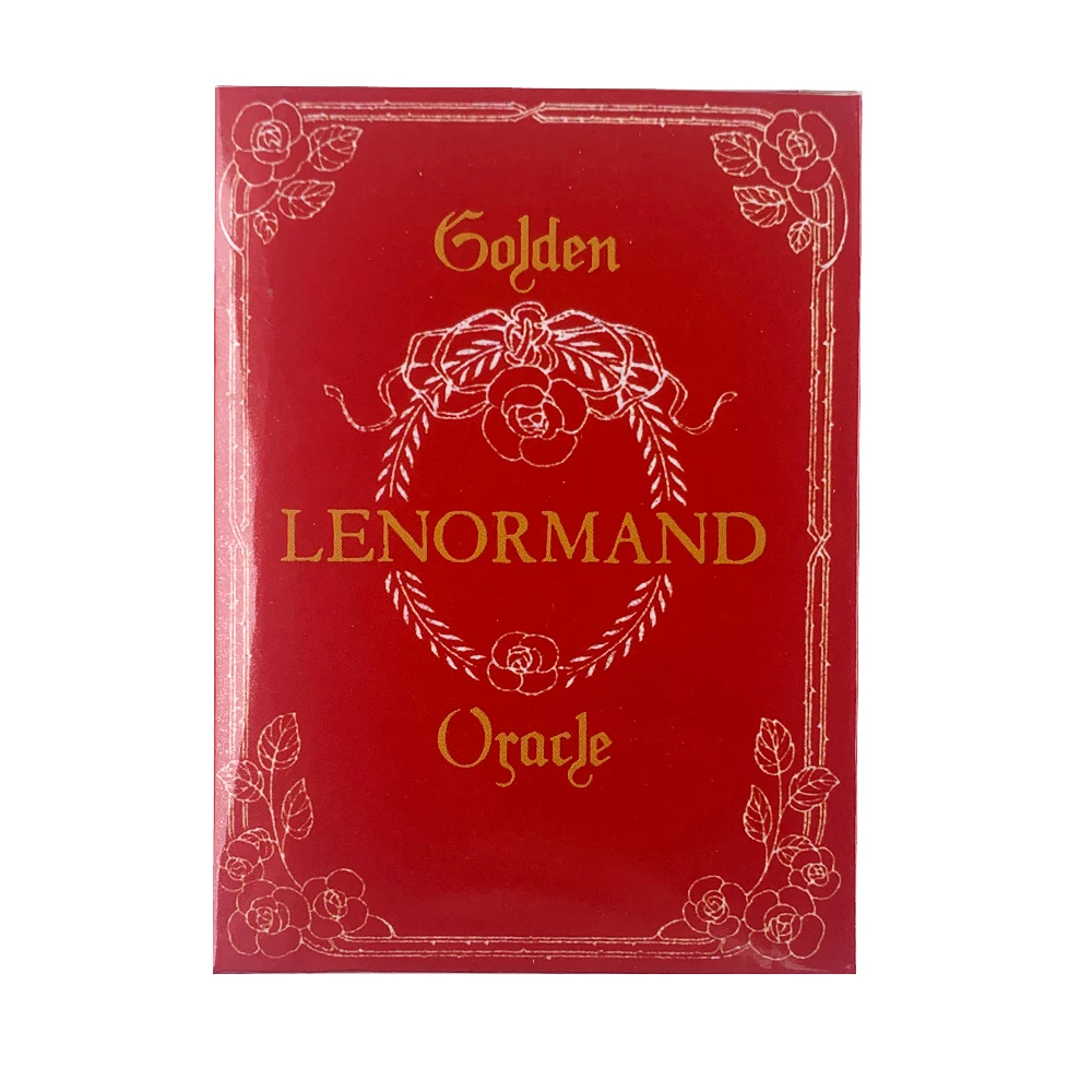 Золотые карточки Lenormand с изображением оракула высококачественные товары для