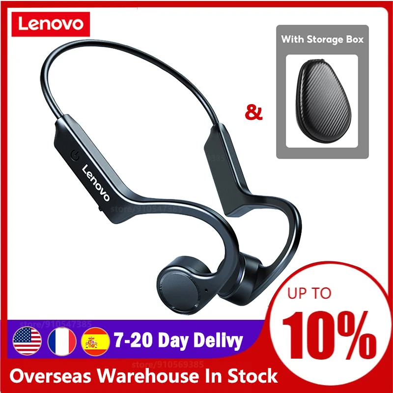 

Original Lenovo X4 Bone Conduction Headphones Sport Running Waterproof Wireless Bluetooth Earphone True Bone Conduction Headset