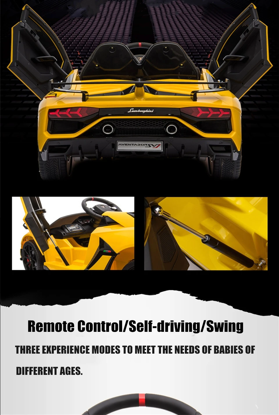 Lamborghini Детский Электрический автомобиль четырехколесный супер пульт дистанционного управления Детская электрическая машина детская игрушка автомобиль может сидеть человек