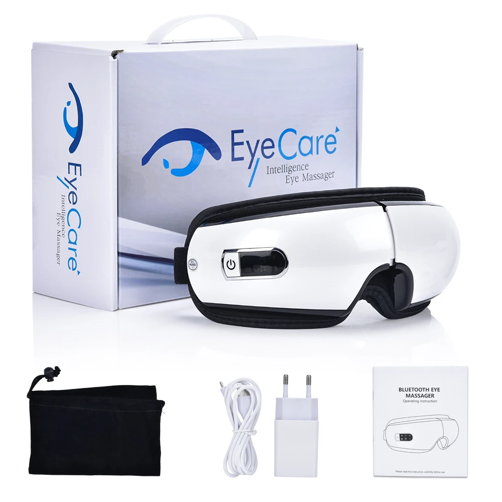 

Smart Vibration Eye Massager Instrument Hot Compress Bluetooth Music Relieves Fatigue and Wrinkle Eyes Care Massage Products