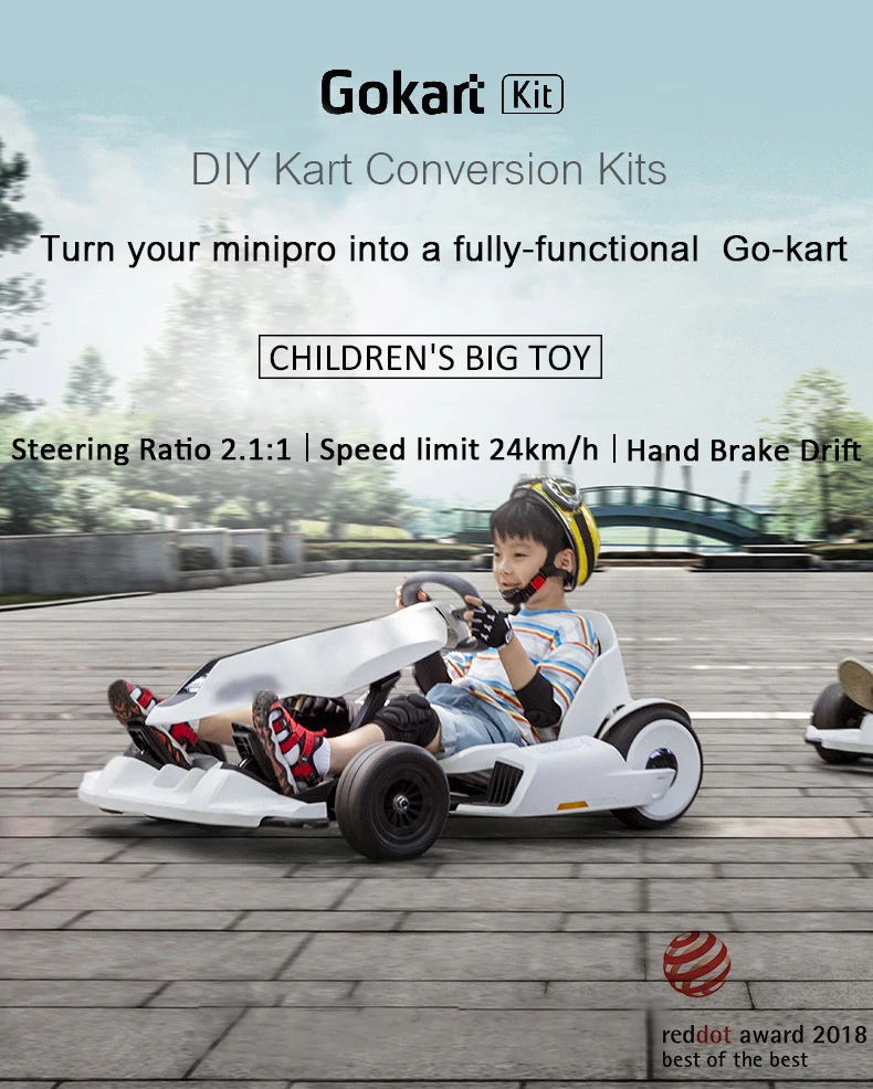 Xiaomi mijia Ninebot Gokart Kit Kart Kit Refit умный самобалансирующийся Электрический скутер