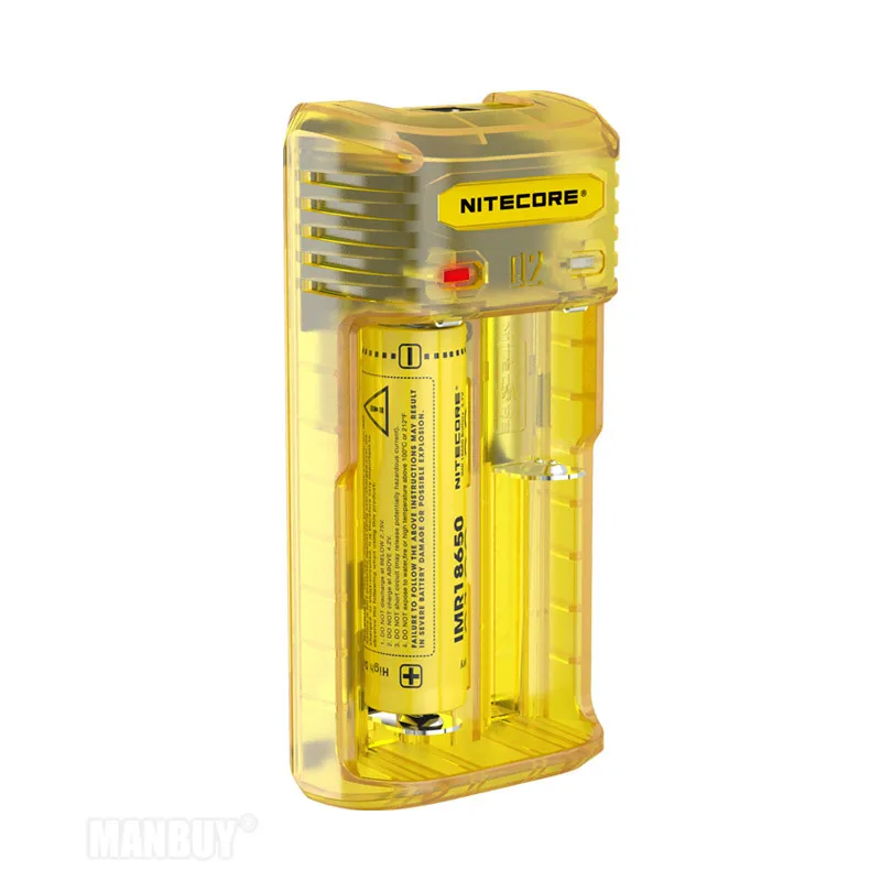 TOP NITECORE Q2 2-Bay 2A Quick Charger for Li-ion IMR Nicd CR123A 16340 10440 AAA 14500 18650 26650 Battery Authentication Code | Лампы и
