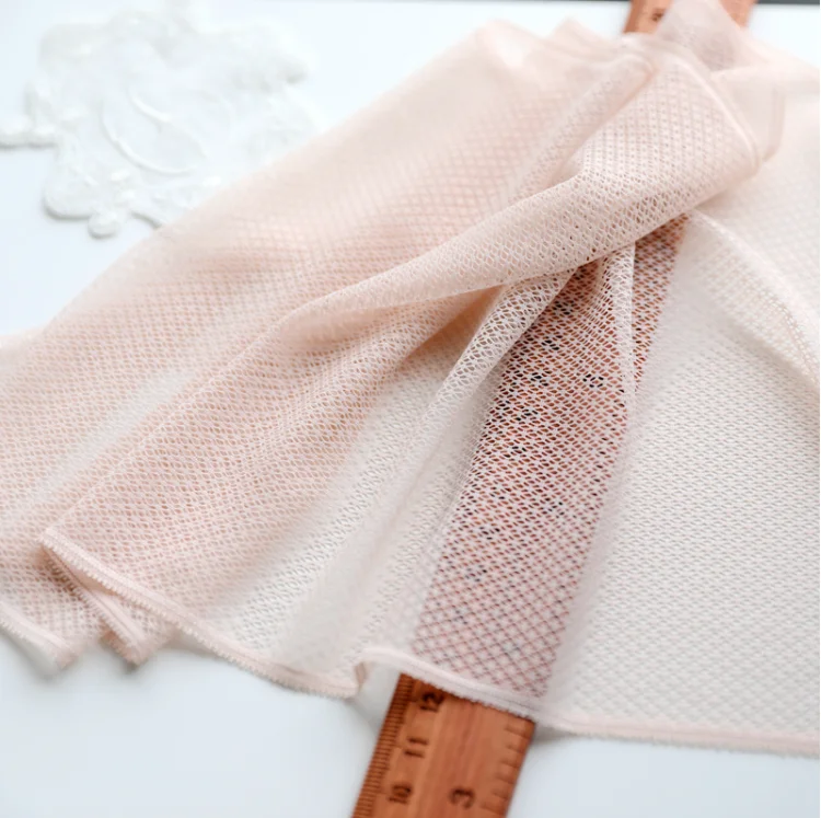 1 м/лот 25 см Лидер продаж роскошная розовая эластичная кружевная отделка