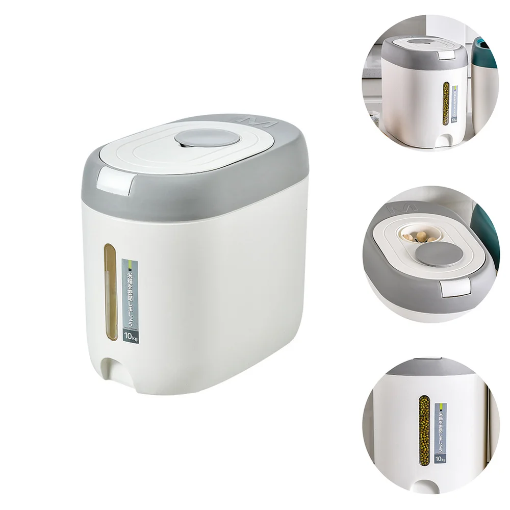 

1pc Airtight Grain Storage Bucket Kitchen Rice Storage Box Food Storage Bin