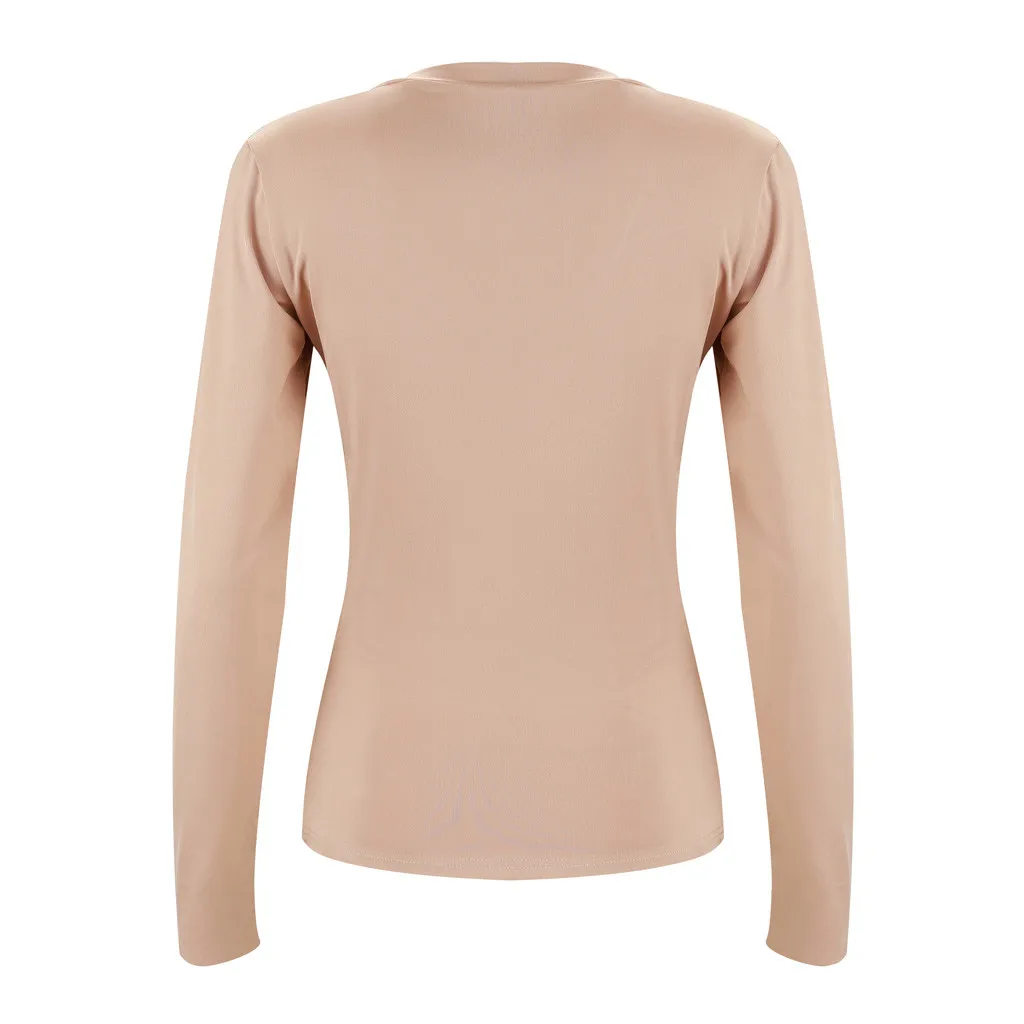 Женская блузка с v образным вырезом осенняя модная пикантная запахом