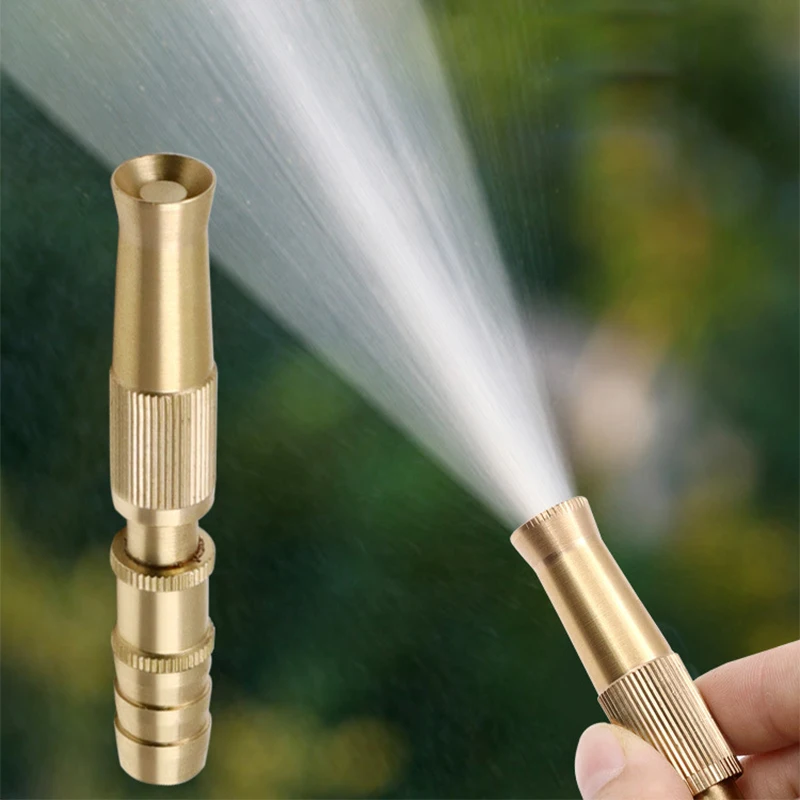 

Water Gun Garden Irrigation Spray Gun Adjustable Brass Sprinkler Garden Hose Sprinkler System Car Wash lawn Watering Water Gun
