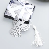 silver angel bookmark for baptism baby shower souvenirs party christening giveaway gift wedding gifts for guest 50pcs gift box