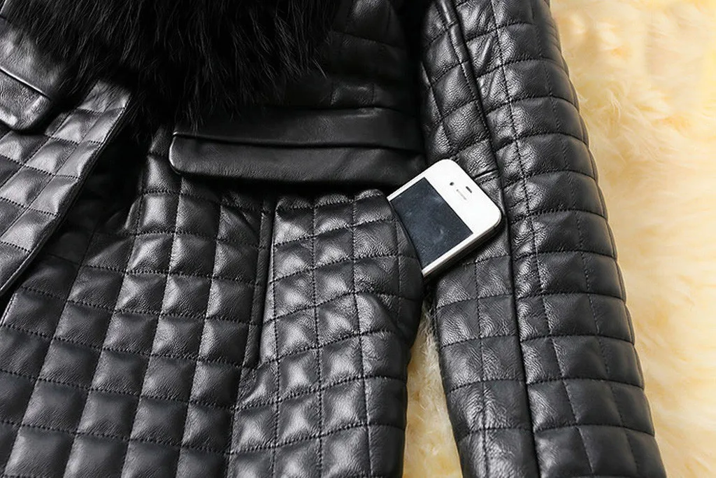 

YICIYA Women Autumn Winter Faux Fur Soft Leather Jackets Coats Warm Long Sleeve Loose Coat Outerwear Lady Long Overcoat Fashion