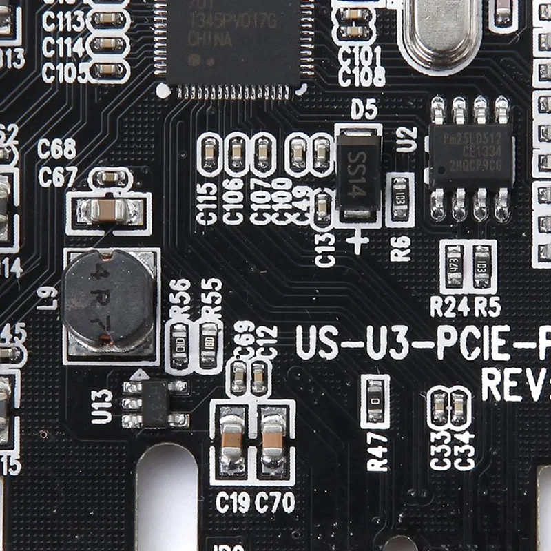 

PCI-E 7 Port USB 3.0 Adapter Card ( 7 External Ports ) with Power Connector Host Controller