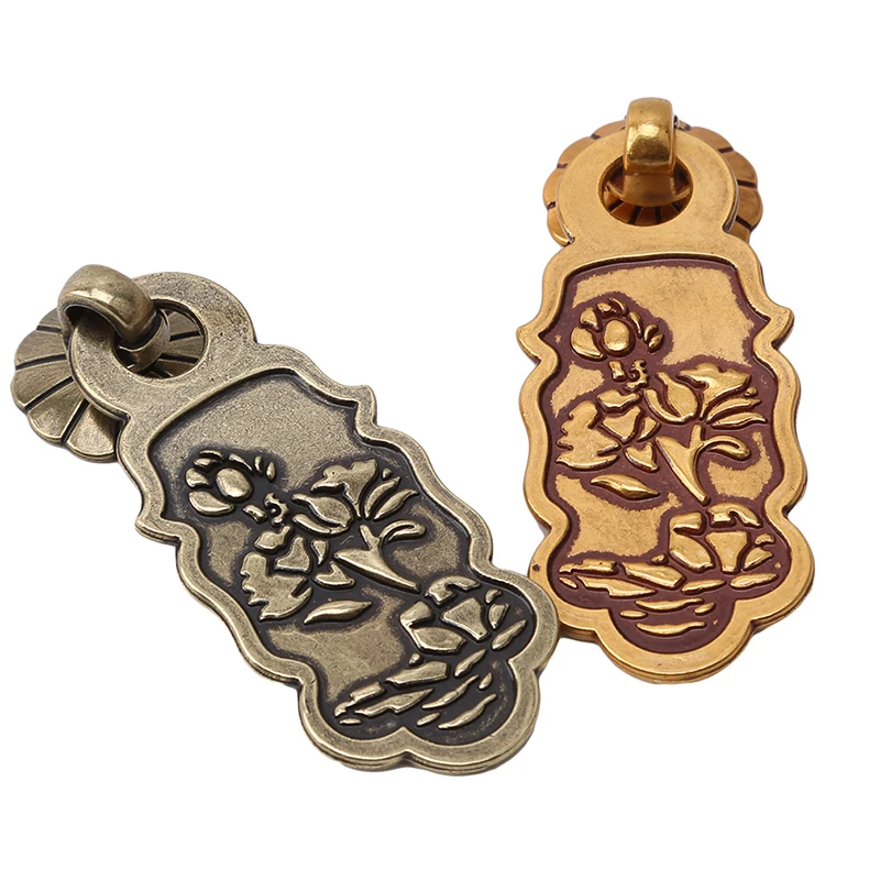 Ручка для ящика мебели маленькая бронзовая ручка шкафа двери одно отверстие в