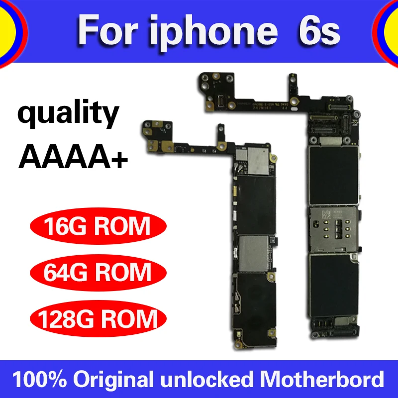 Полностью разблокированная для iPhone 6 S материнская плата с/без Touch ID оригинальная