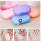 Коробка для мыла, бумага для мытья рук, ванночка для путешествий, Пенообразующие ароматизированные листы, Пенообразующие портативные дезинфицирующие высококачественные удобные маленькие