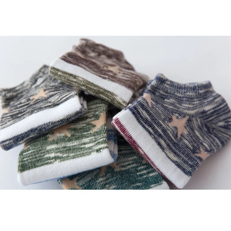 

1pair Men Casual Cotton Lovely Low Cut Ankle Short Socks Male Fashion Soft Comfortable Breathable Striped Funny Socks