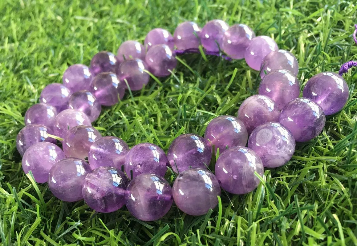 

Натуральный Аметист 12 мм круглые драгоценные камни свободные бусины 15 "нитка