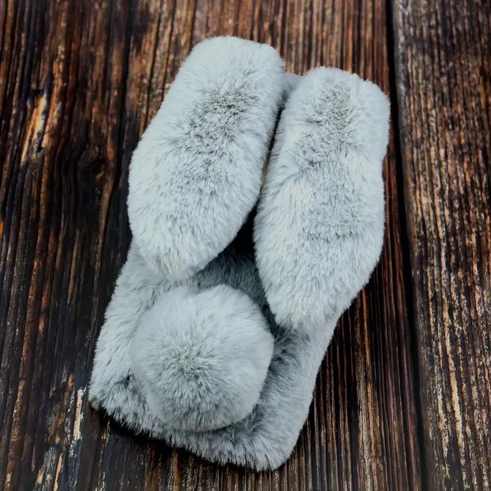 rabbit ears fur warm fluffy diomand phone case for xiaomi redmi note 9 pro max note9s 8 7a 6 a2 a3 lite k30 cc9 poco x3 nfc case free global shipping