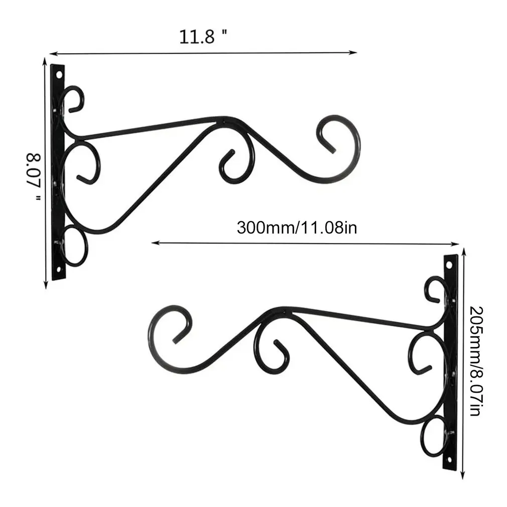 Кованые железные художественные крючки Подвесная подставка для растений крючок