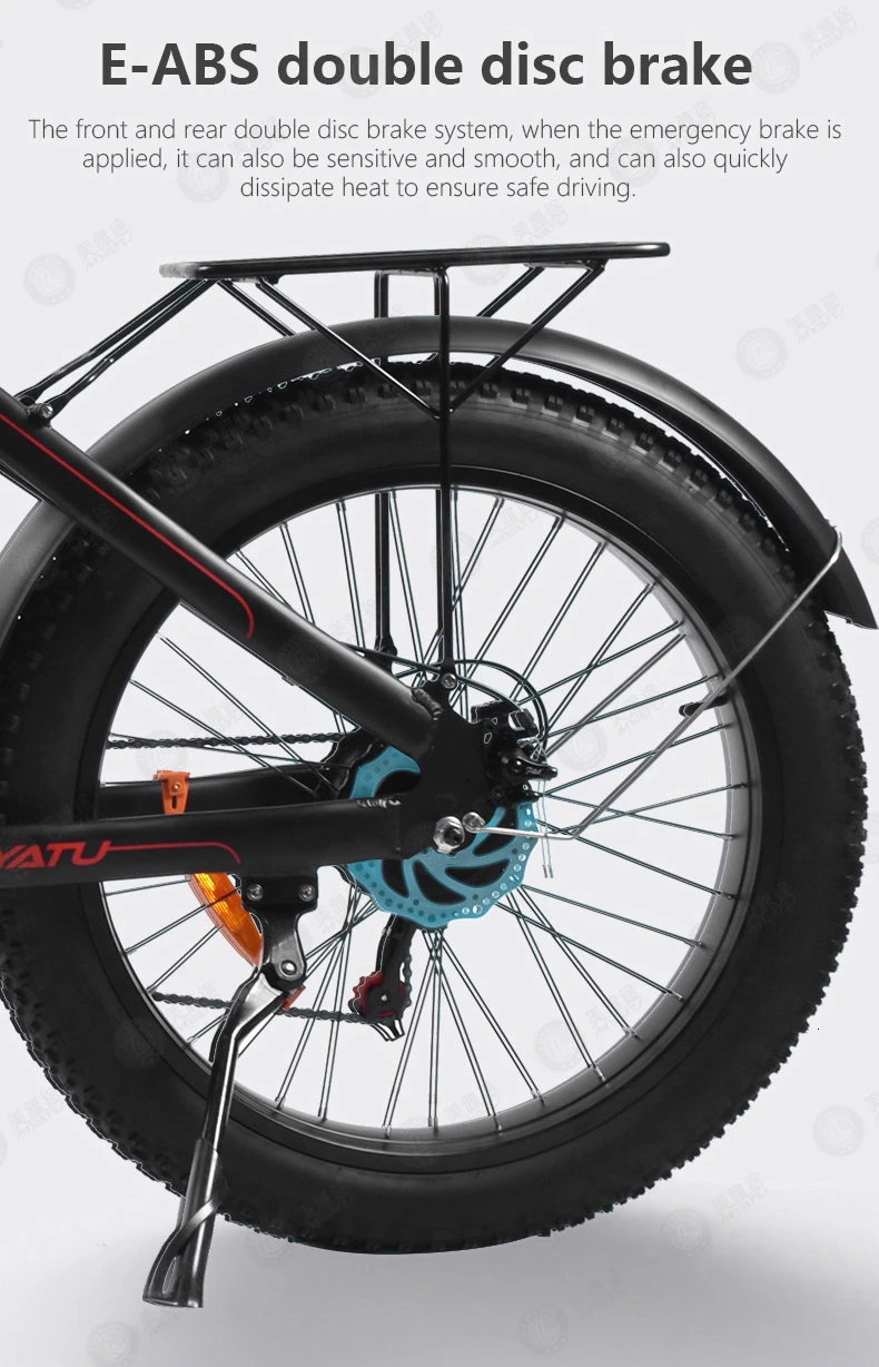 MYATU SHIMANO 7 скоростной горный электровелосипед для взрослых, мощный электровелосипед, 48 В, 500 Вт, 12Ач, 26 дюймов, 4,0 электродвигатель, электровелосипед