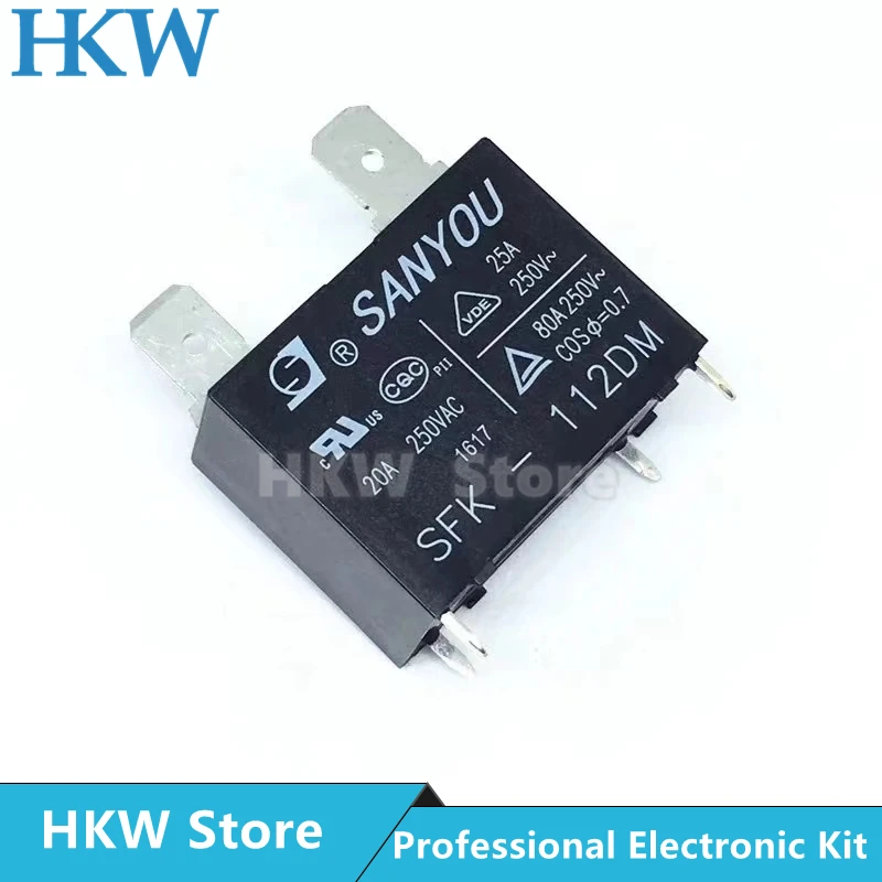 Бесплатная доставка 10 шт./лот реле SANYOU SFK-112DM SFK 112DM 12V 20A 250VAC 4Pin кондиционера Power relaie