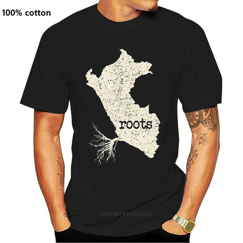 Дизайнерская серая Винтажная футболка с перуанскими корнями для мужчин и женщин