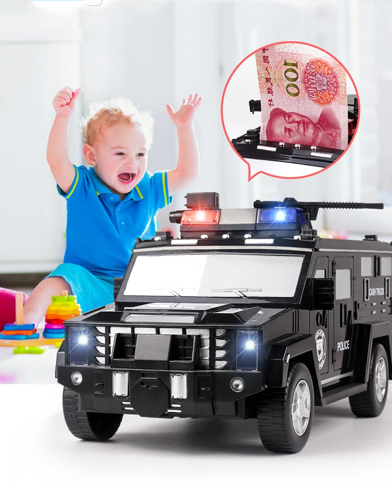 Черная искусственная копилка для автомобиля безопасная заметок с паролем и