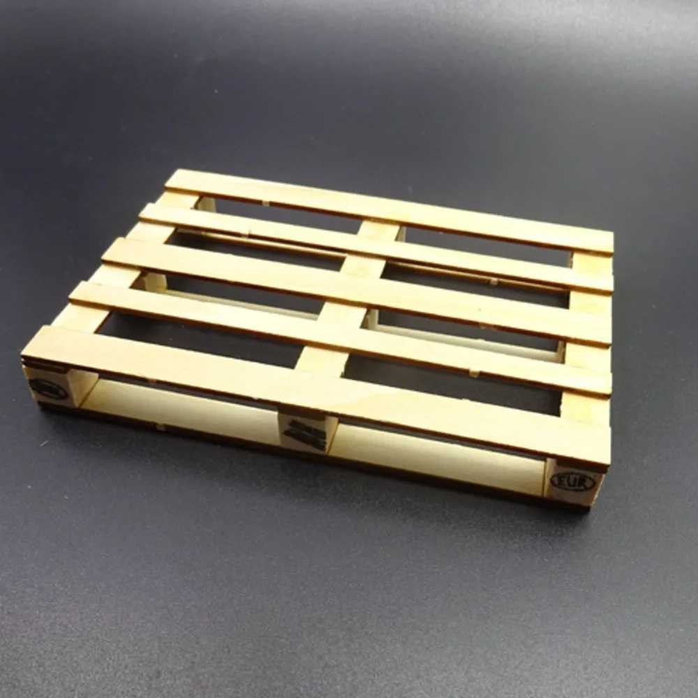 Деревянный вилочный погрузчик модель украшение сцены для Tamiya 1/14 RC грузовик